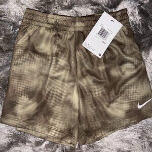 Nike Boys Shorts Dri-Fit Toddler Khaki Green 76K502-F84 Size 4T NWT